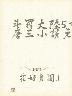 斗罗大陆5重生唐三小说免费阅读
