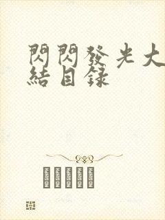 闪闪发光大团圆结目录封面