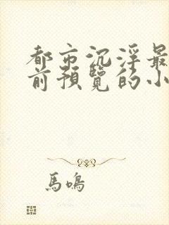 都市沉浮最快超前预览的小说3030