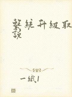 系统升级取液小说