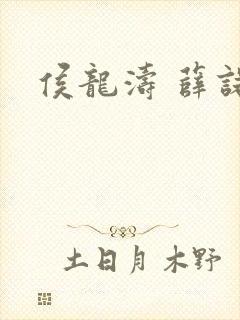 侯龙涛 薛诺