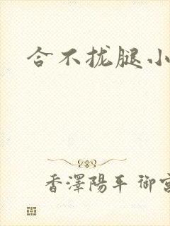 合不拢腿小说
