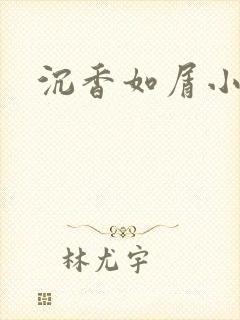 沉香如屑小说封面
