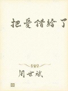 把爱错给了你