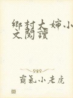 乡村大婶小说全文阅读