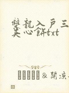 双龙入户三人行夹心饼txt