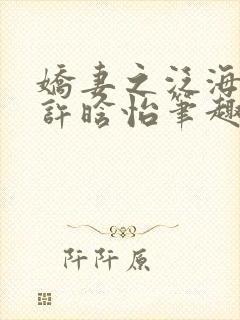 娇妻之泛海之舟许晗怡笔趣阁