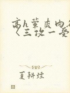 高h荤爽肉欲文〈三攻一受封面
