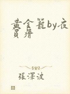 黄金笼by夜很贫瘠封面