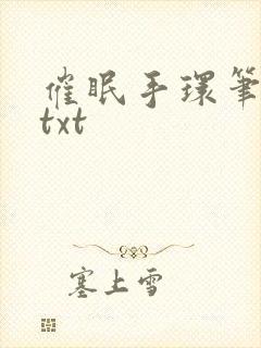 催眠手环笔趣阁txt