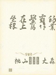 坐在学霸的大紫根上写作业封面
