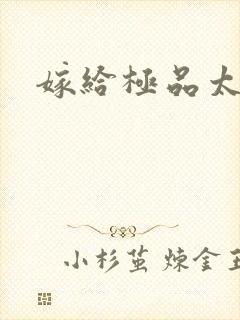 嫁给极品太子