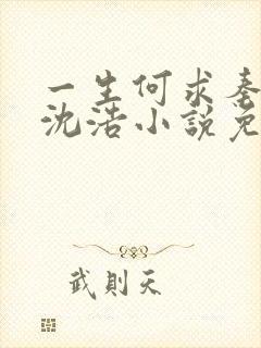 一生何求秦菲雪沈浩小说免费阅读全文