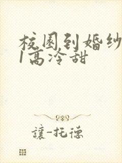 校园到婚纱1V1高冷甜