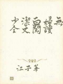 少洁白妇无删减全文阅读封面