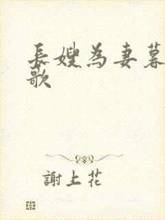 长嫂为妻暮色酒歌封面