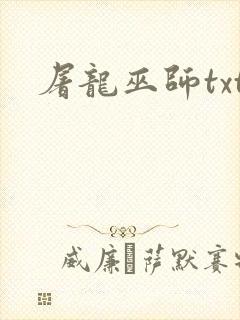 屠龙巫师txt