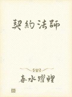 契约法师封面