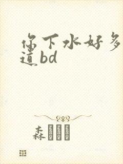你下水好多下水道bd