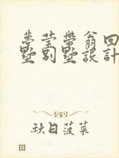 梦莹带翁回乡别墅别墅设计封面