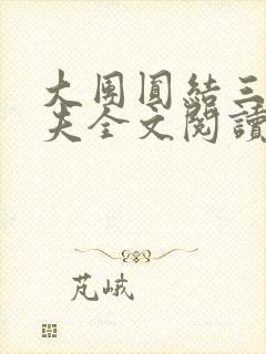 大团圆结三女一夫全文阅读