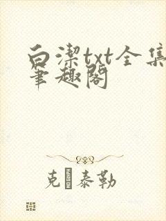 白洁txt全集笔趣阁