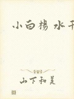 小白杨 水千丞