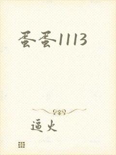 蛋蛋1113封面