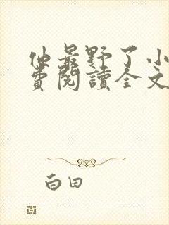他最野了小说免费阅读全文