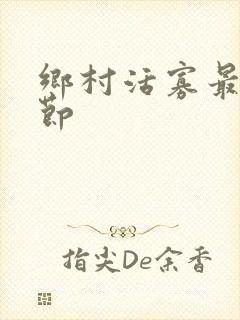 乡村活寡最新章节