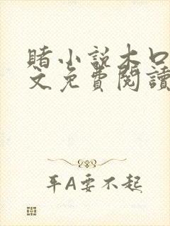 赌小说木口银全文免费阅读笔趣阁