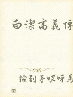 白洁高义传封面