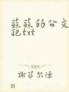 苏苏的公交车日记txt