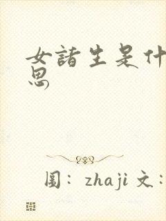女诸生是什么意思