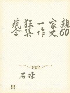 疯狂一家亲短篇合集作文600字封面