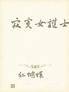 寂寞女护士封面