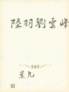 陆羽刘云峰封面