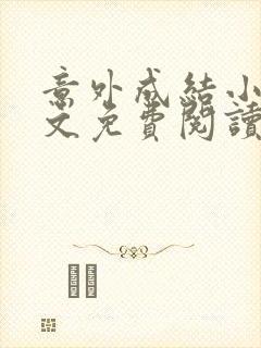 意外成结小说全文免费阅读笔趣阁下载无弹窗