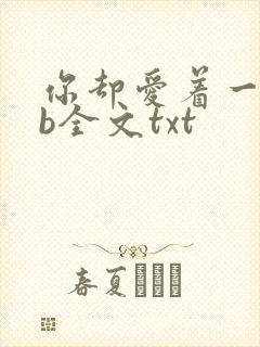 你却爱着一个sb全文txt