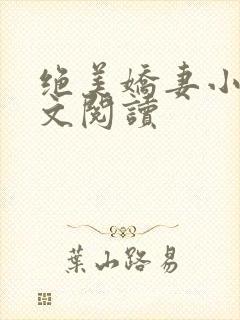 绝美娇妻小说全文阅读
