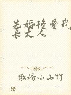 先婚后爱我的市长大人