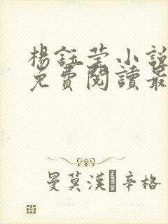杨钰莹小说全文免费阅读最新章节