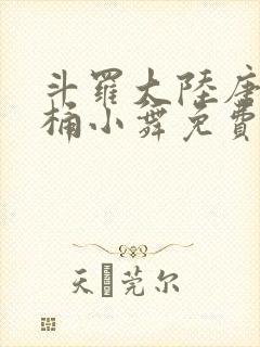 斗罗大陆唐三爆桶小舞免费封面