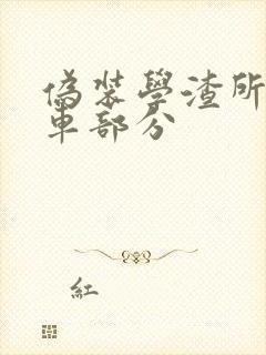伪装学渣所有开车部分