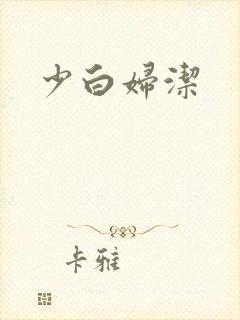 少白妇洁封面