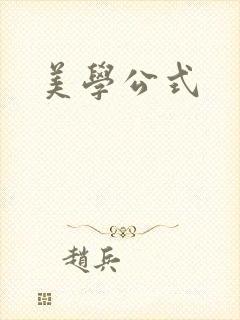 美学公式封面