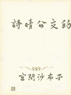 诗晴公交的小说