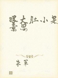 眼大肚小是什么意思