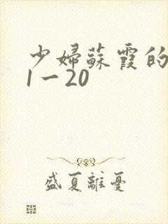 少妇苏霞的沉沦1一20