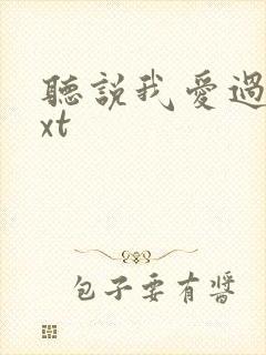 听说我爱过你txt